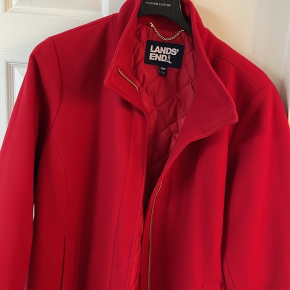 Lands End Plus Size Insulated Wool Coat - Picture 8 of 11